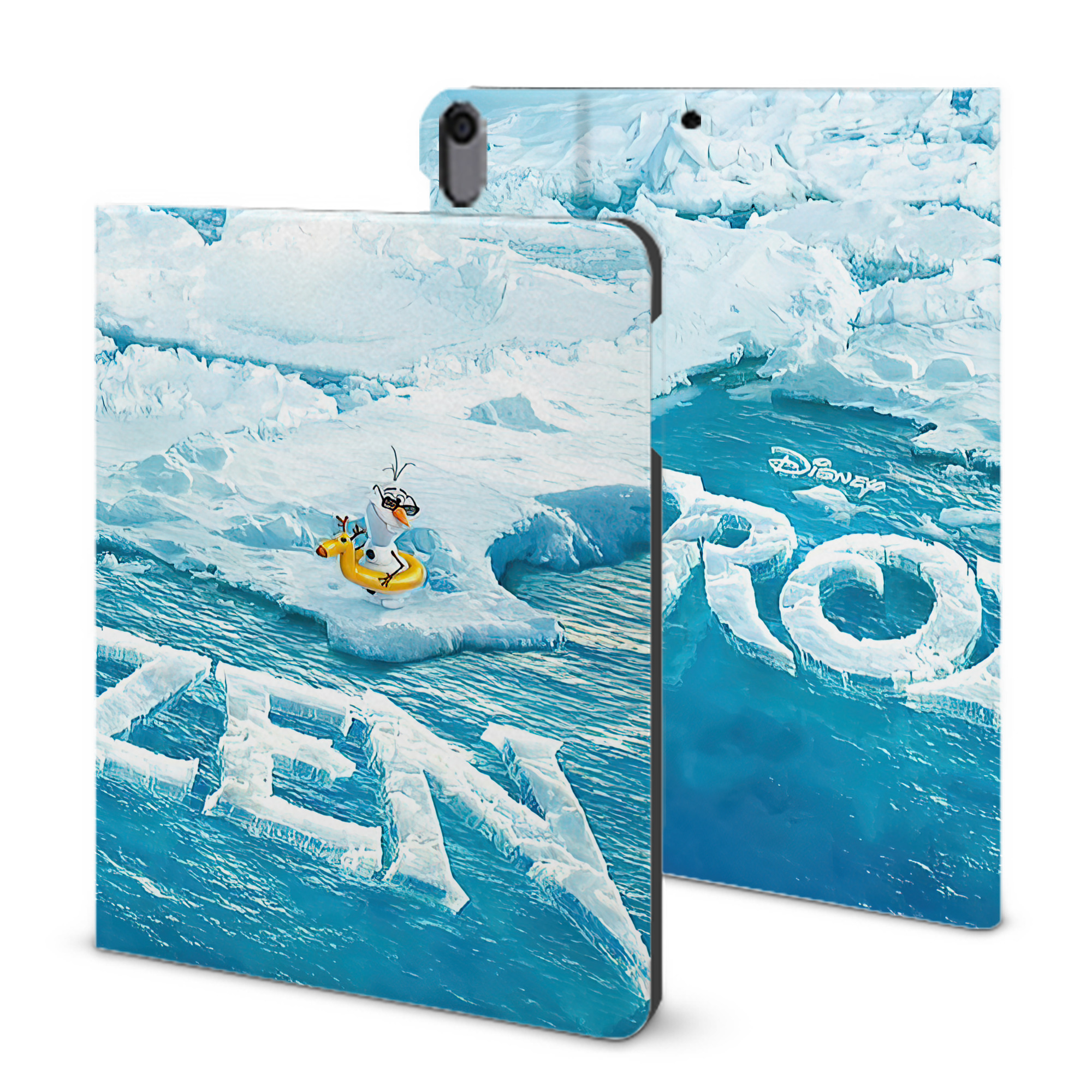 （画像用） アナと雪の女王 アンナ エルサ Frozen Anna Elsa IPad ケース ブック型 PUレザー TPU 耐衝撃 軽量 薄型 ペン収納なし 全面保護 IPad 各モデル対応